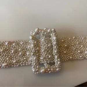 custom | Accessories | Custom Fresh Water Pearl Bridal Belt  display picture 2
